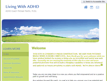 Tablet Screenshot of livingwithadhd.net